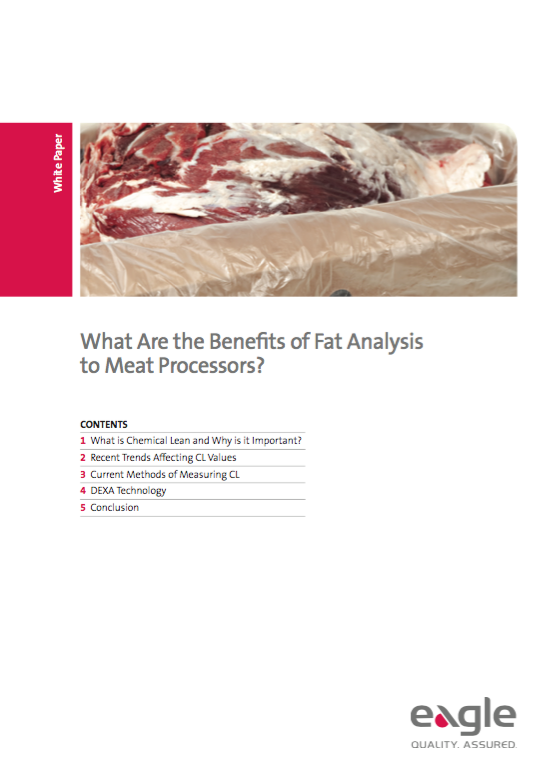 Cules son los beneficios del anlisis de contenido graso para los procesadores de carne?